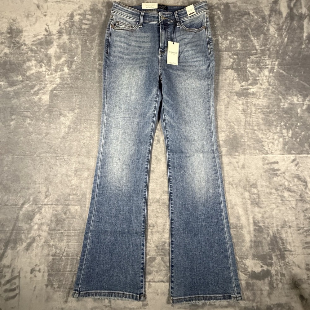 Judy Blue Jeans Women's 9/29 Blue Bootcut Denim Stretch Mid Rise Medium Wash NWT
